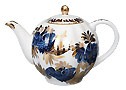 Golden Garden Teapot, medium - Porcelain Teapots