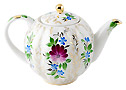 Golden Grass Teapot - Porcelain Teapots
