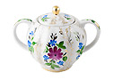 Golden Grass Sugar Bowl - Lomonosov Porcelain