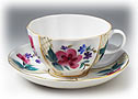 Greenhouse Tea Cup and Saucer - Porcelain Cups and Saucers
