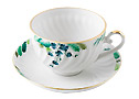 In the Garden Tea Cup and Saucer - Porcelain Cups and Saucers