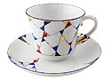 Kaleidoscope Cup and Saucer - Lomonosov Porcelain