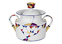 Kaleidoscope Sugar Bowl - Lomonosov Porcelain