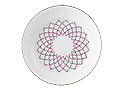 Pink Net Cake Dish 7', deep, scalloped - Lomonosov Bone China