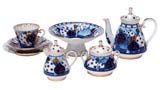 Russian Domes Tea Set 6/22 - Lomonosov Porcelain