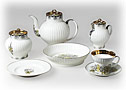 Russian Lace Tea Set, 22 pce. - Lomonosov Bone China