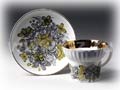 Russian Lace Cup and Saucer, Bone - Lomonosov Bone China