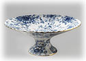 Singing Garden Fruit Vase with Pedestal - Porcelain Vases