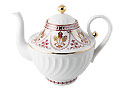 Terracotta Frieze Tea Pot, Large - Porcelain Teapots