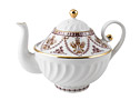 Terracotta Frieze Teapot, medium - Porcelain Teapots