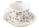 Victorian Pattern Cup and Saucer - Lomonosov Porcelain