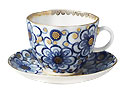 Winding Twig Cup and Saucer, Coffee - Lomonosov Porcelain