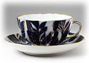 Winter Evening Tea Cup and Saucer - Porcelain Cups and Saucers