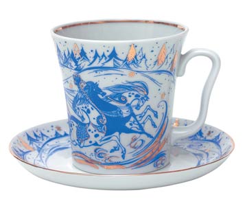 Troika Mug and Saucer