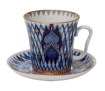 Kiji (Onion Domes) Mug and Saucer