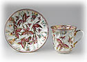 Pink Butterfly C/S  bone, Twisted Shape - Lomonosov Bone China