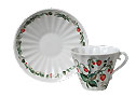Strawberry Cup and Saucer - Lomonosov Porcelain