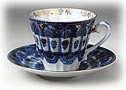 Guipure Tea Cup and Saucer - Porcelain Cups and Saucers