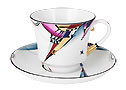 Lightning Cup and Saucer - Lomonosov Porcelain