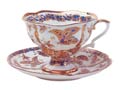 Fantastic Butterflies Bone China Cup and Saucer - Lomonosov Bone