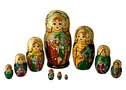 Pushklin Fairy Tale Doll Green
