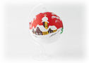 Glass Winter Globe for tea candle.