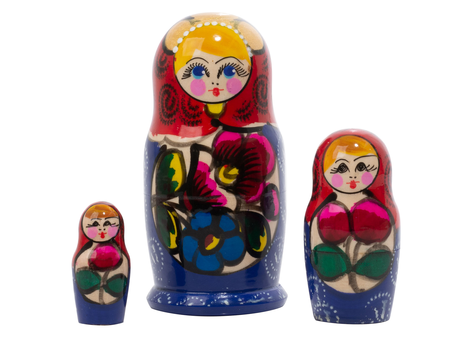 Buy Polkhovski Maidan Nesting Doll 3pc./4" at GoldenCockerel.com