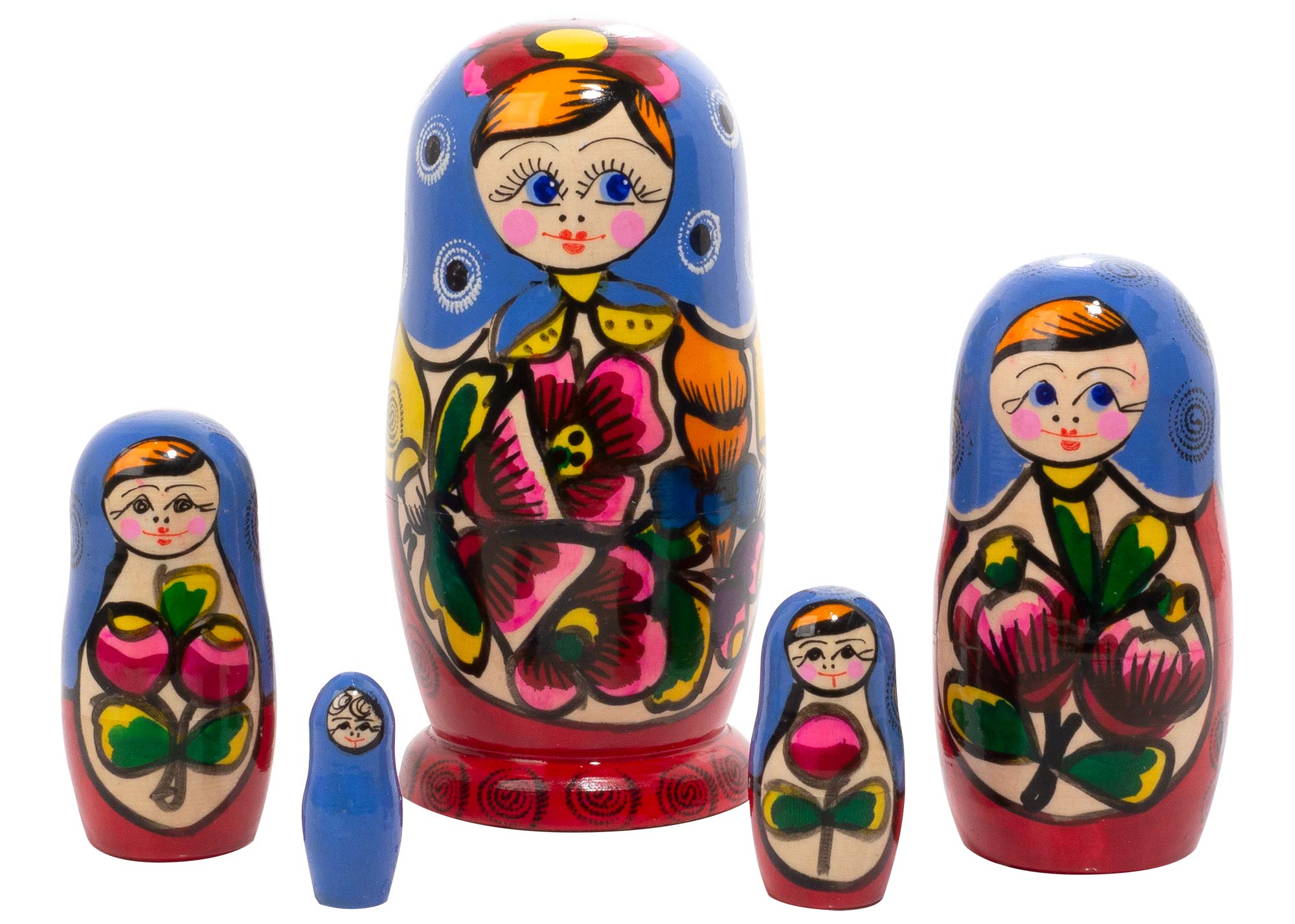 Buy Polkhovski Maidan Matryoshka Doll 5pc./5.5" at GoldenCockerel.com