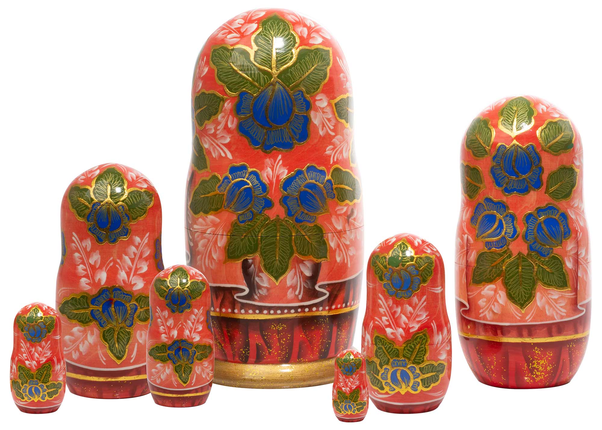 Buy Russian Beauty Matryoshka Doll 7pc./7" at GoldenCockerel.com
