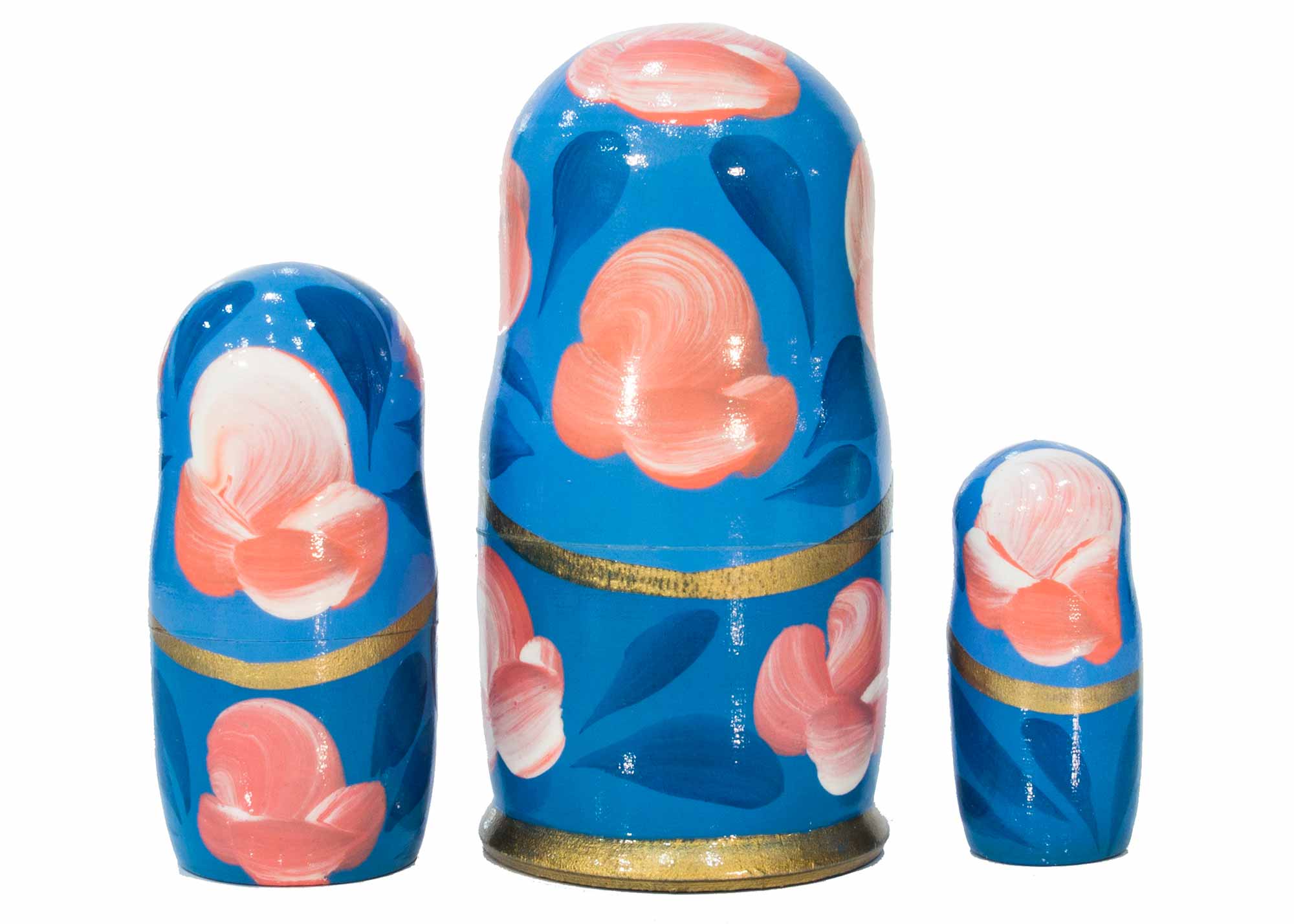 Buy Saint Petersburg Nesting Doll 3pc./4" - Blue at GoldenCockerel.com