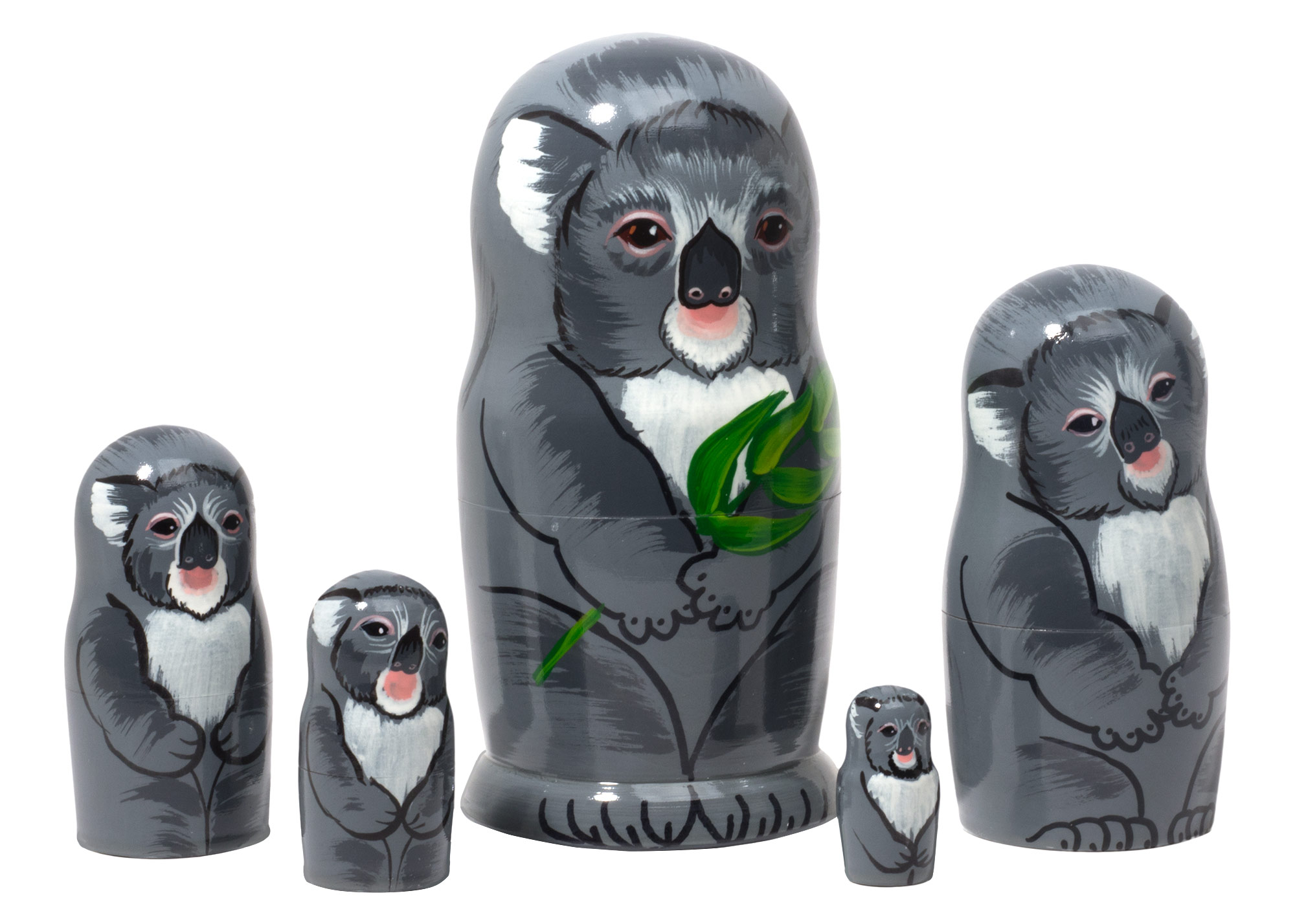 Buy Koala Bear Nesting Doll 5pc./5" at GoldenCockerel.com