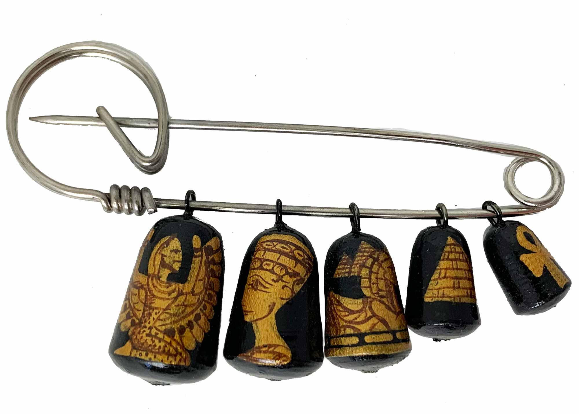Buy Vintage Egyptian Themed Lapel Pin at GoldenCockerel.com