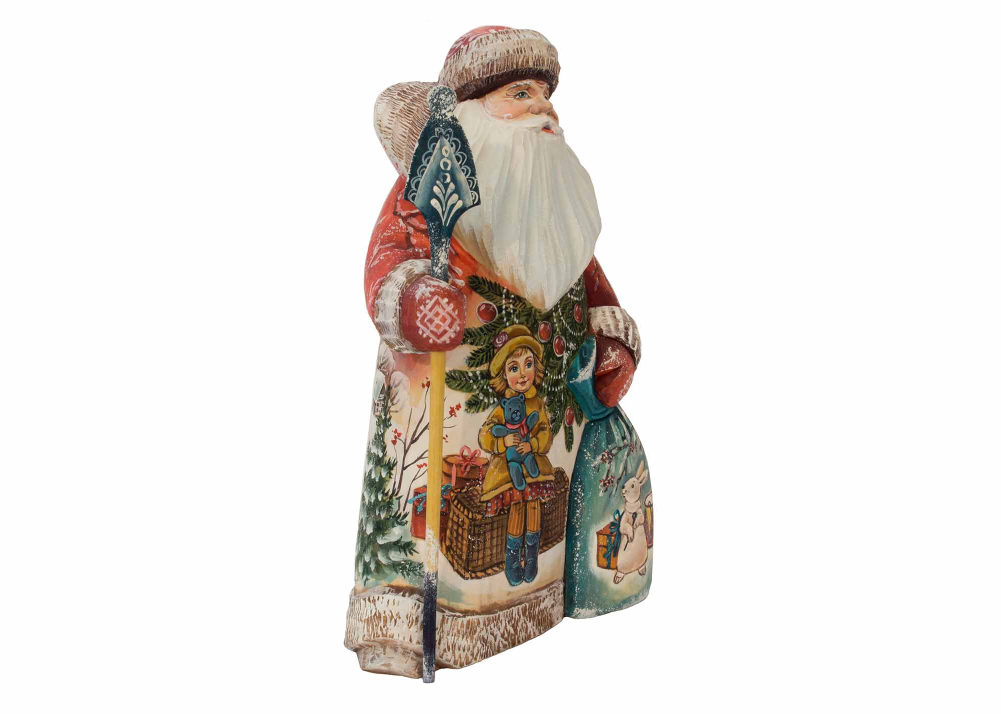 Buy Carved Santa by Nikita w/ Sack 11" at GoldenCockerel.com