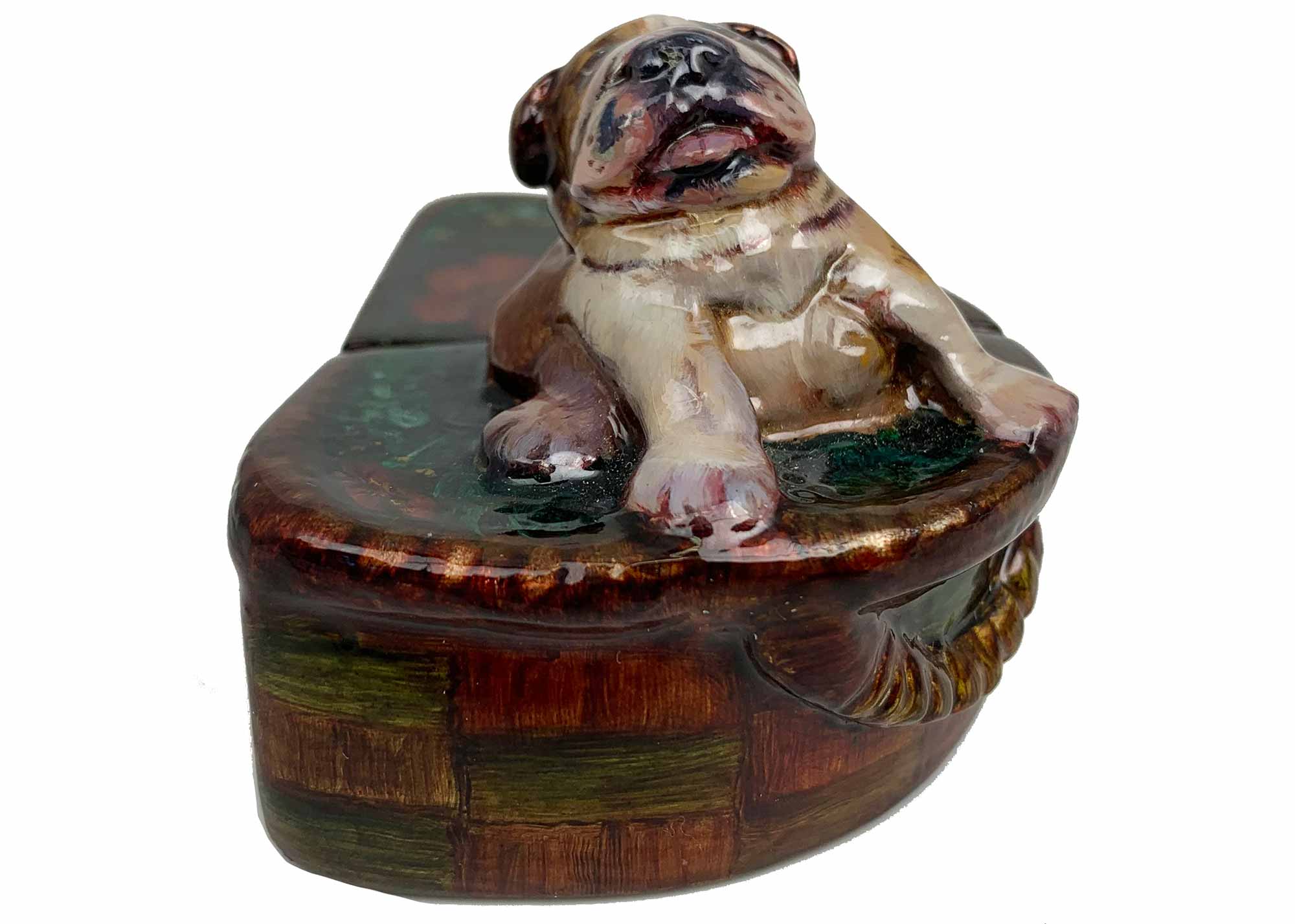 Buy Gift Dog Lacquer box (Fedoskino) by Stakanchikov at GoldenCockerel.com