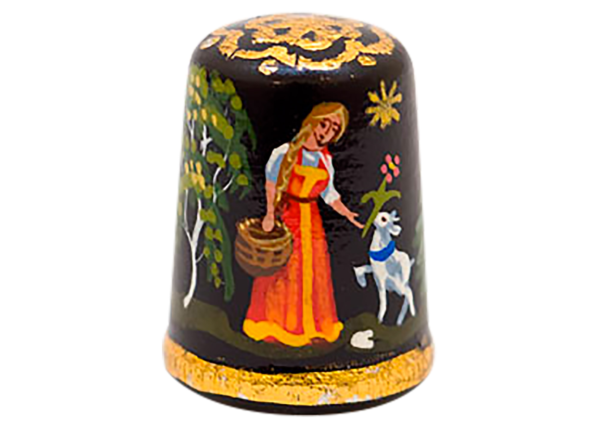 Buy Alyonushka Fairy Tale Thimble, Wood 1" at GoldenCockerel.com