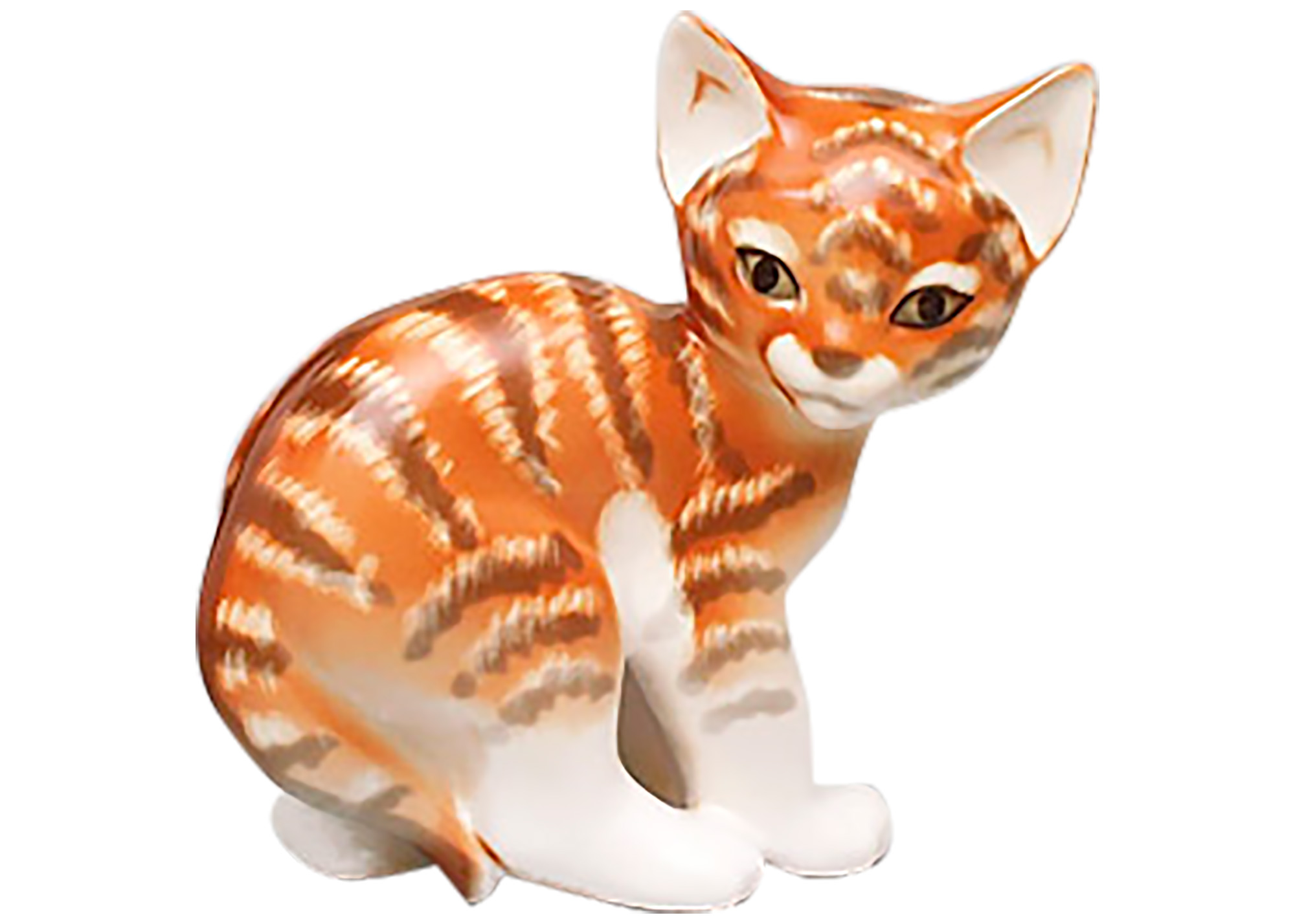 Buy Фарфоровая статуэтка "Кошка рыжая" at GoldenCockerel.com