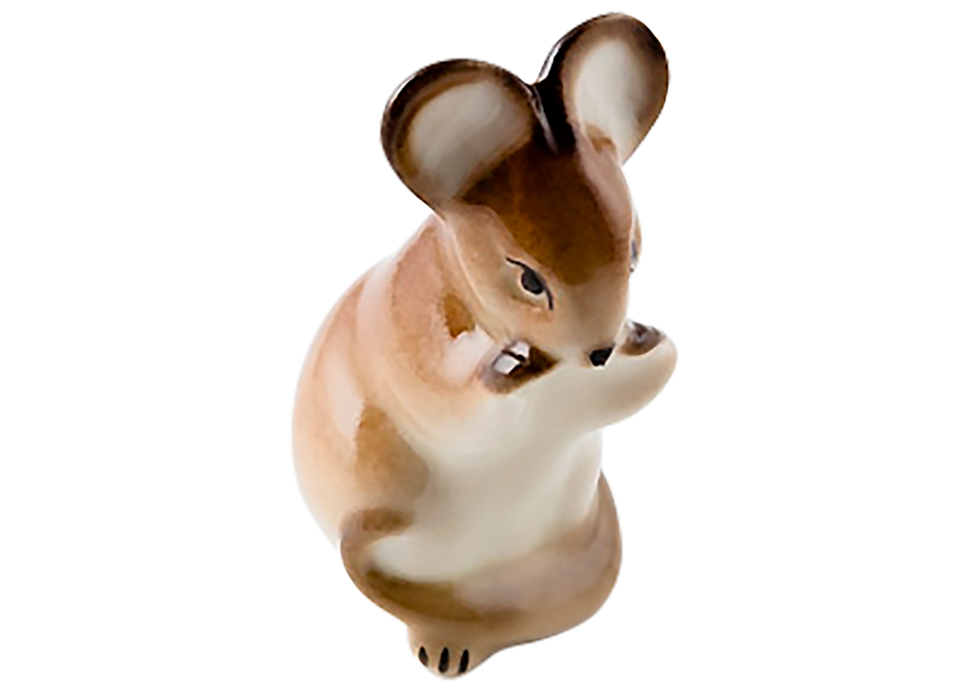 Buy Brown Mouse Eating Figurine at GoldenCockerel.com