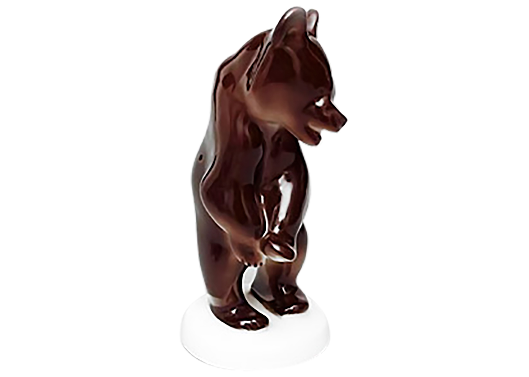 Buy Upright Bear on Stand Figurine at GoldenCockerel.com