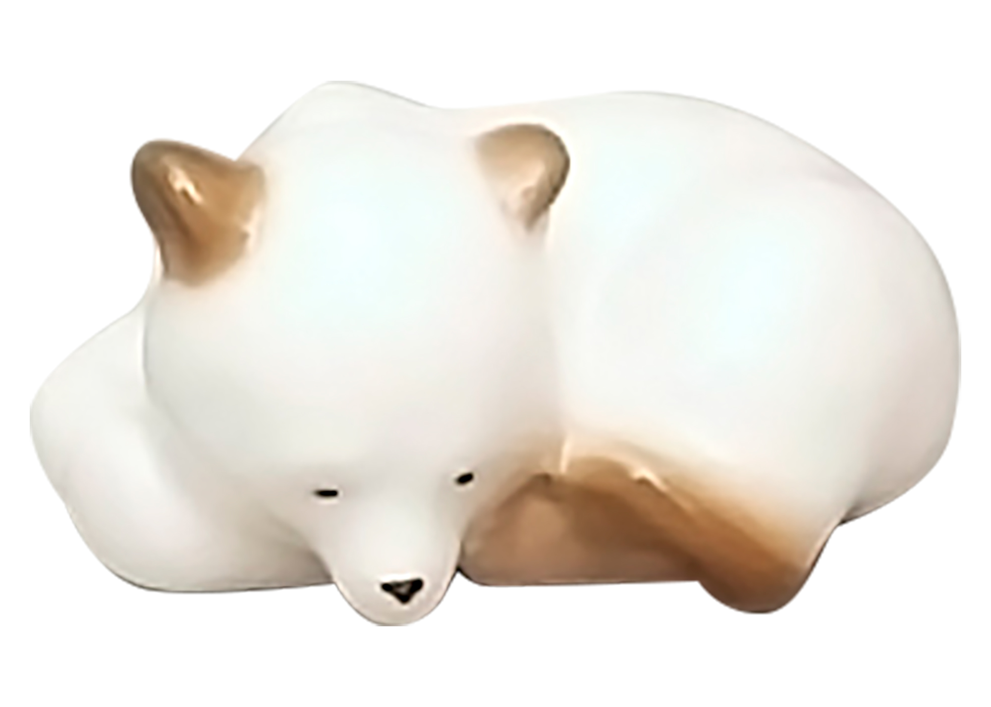 Buy Фарфоровая статуэтка "Спящий медвежонок (белый)" at GoldenCockerel.com