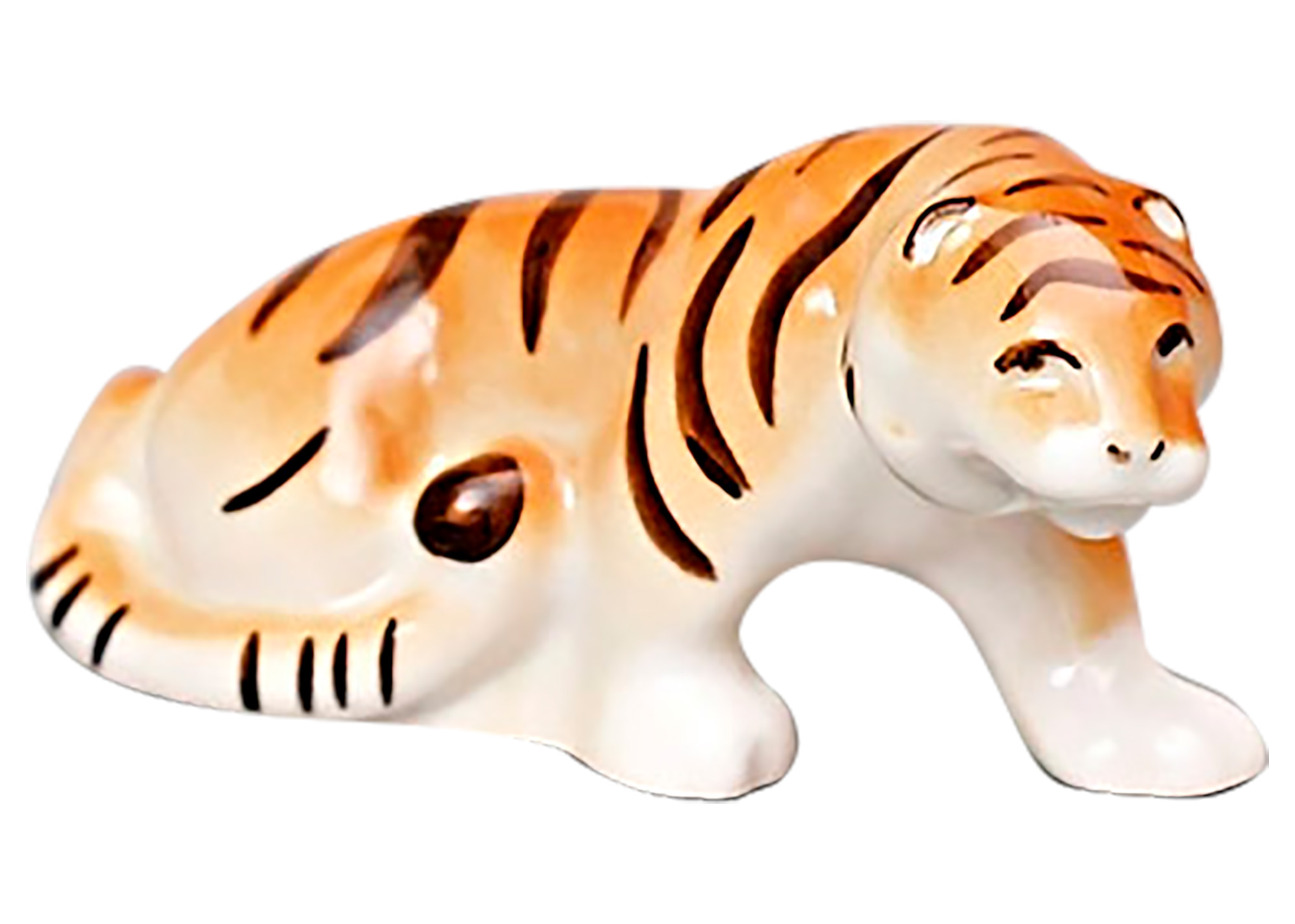 Buy Фарфоровая статуэтка "Крадущийся тигр" at GoldenCockerel.com