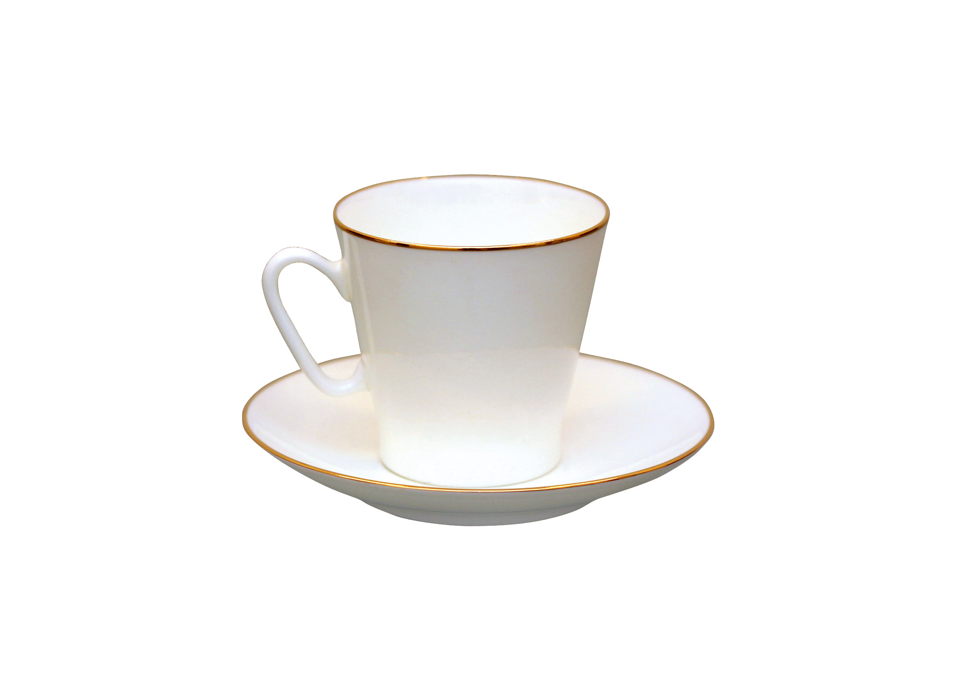 Buy Чашка с блюдцем «Черный кофе» костяной фарфор at GoldenCockerel.com