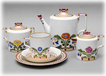 Buy Moscow River Tea Set 21pc. at GoldenCockerel.com