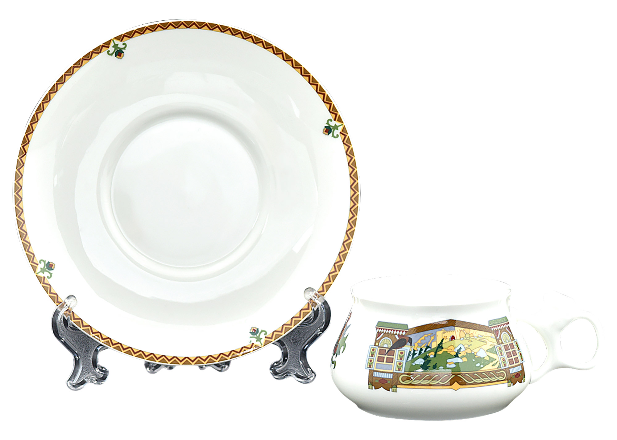 Buy Bilibin's Fairy Tale Landscape Bone China Tea Cup and Saucer at GoldenCockerel.com