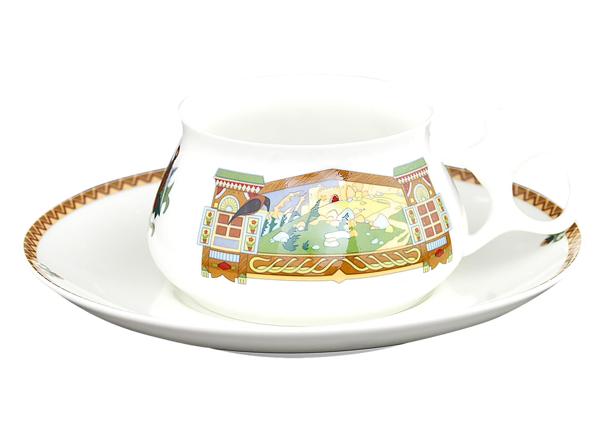 Buy Bilibin's Fairy Tale Landscape Bone China Tea Cup and Saucer at GoldenCockerel.com
