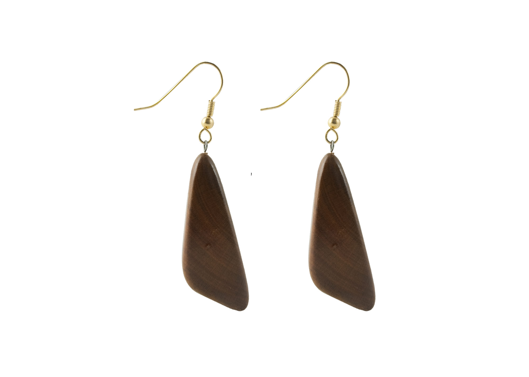 Buy Black Sea Wooden Earrings Asymmetrical  at GoldenCockerel.com