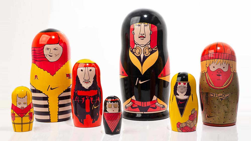 Inuit Eskimo Women Nesting Doll 5pc./5