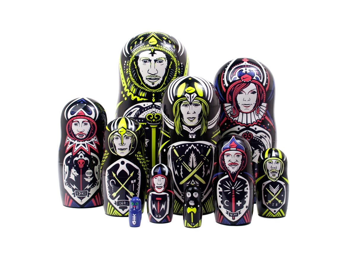 Nike Snowboard nesting doll