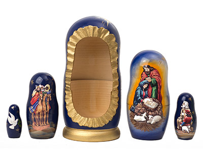 nativity nesting dolls set