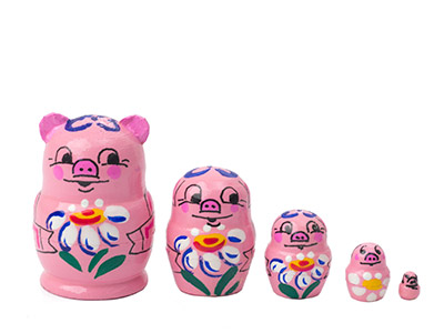pig nesting dolls
