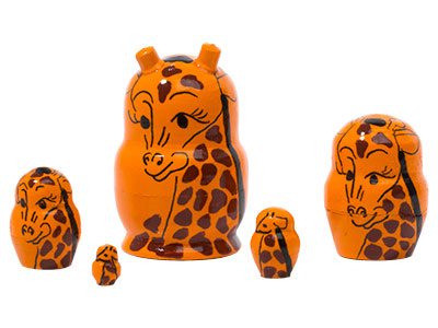 giraffe nesting dolls